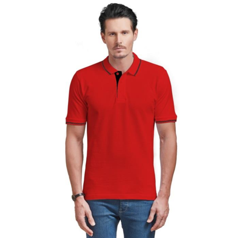 Red with Black Tipping T-shirt