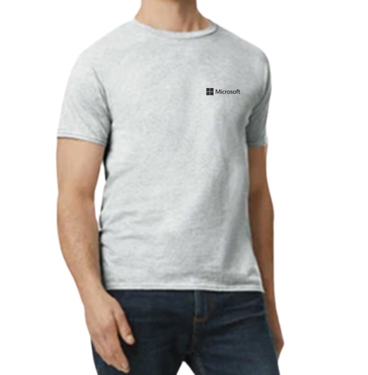 Gildan Mens Round Neck Tshirt Ash Grey 76000