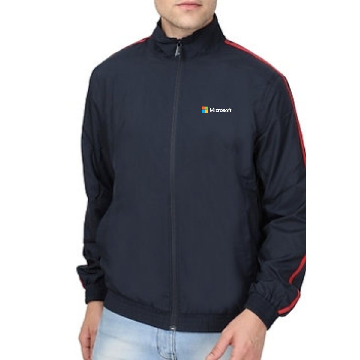 Mark & Spencer Navy Blue and Red Windcheater