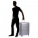 Delsey Carlit Polyester 76 Cm 4 Wheels Brushed Silver Large Hard Suitcase