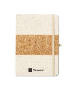 Cork fabric notebook