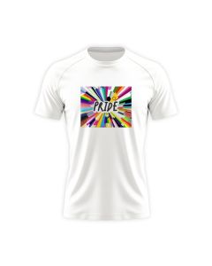 White Cotton Round Neck T-shirt (Pride)